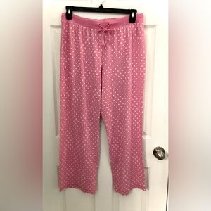 Adonna Pink and White Pajama Pants